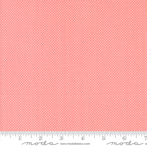 Coriander Colors Pink Tiny Dot Yardage by Corey Yoder for Moda Fabrics