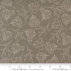 Abloom Slate Spring Sketch Yardage by Corey Yoder for Moda Fabrics