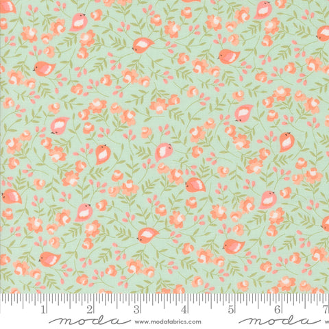 Abloom Robins Egg Songbird Yardage by Corey Yoder for Moda Fabrics