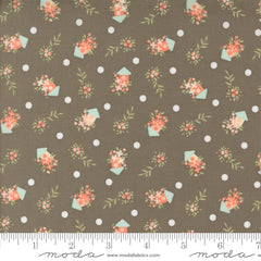 Abloom Slate Birdhouses Yardage by Corey Yoder for Moda Fabrics