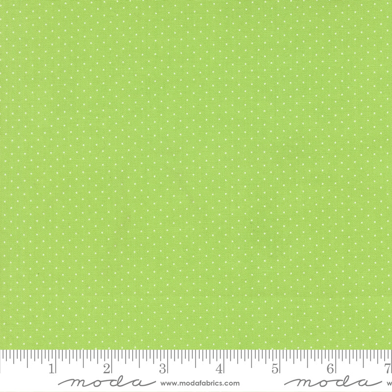 Fruit Salad Lime Pin Dot Yardage by Corey Yoder for Moda Fabrics