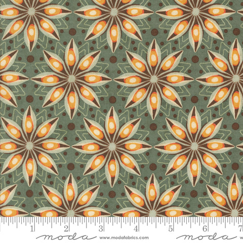Acorn Hollow Eucalyptus Spiced Yardage by Basic Grey for Moda Fabrics