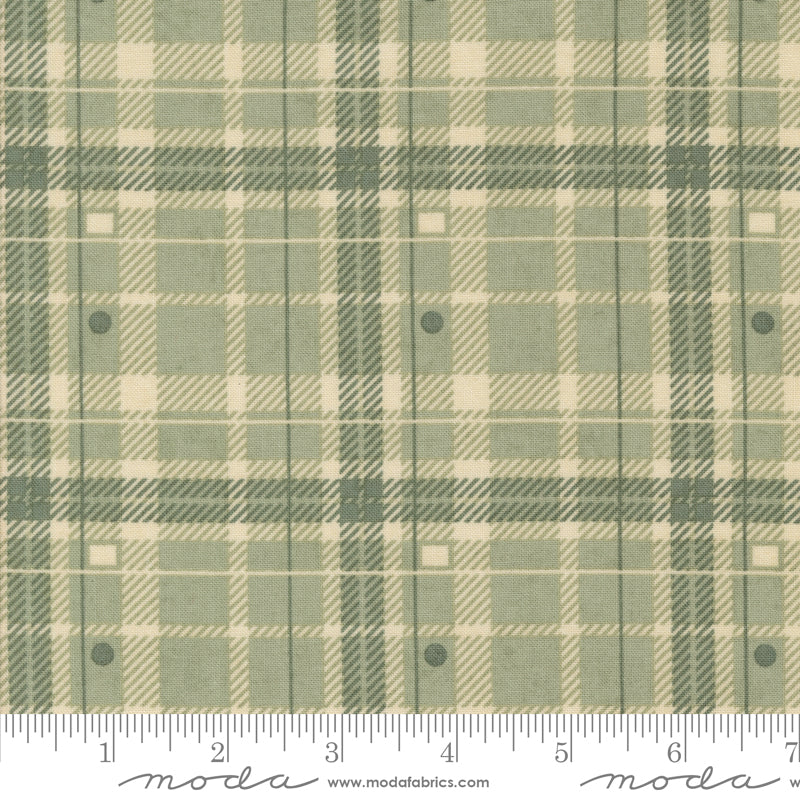 Acorn Hollow Sage Hayride Yardage by Basic Grey for Moda Fabrics