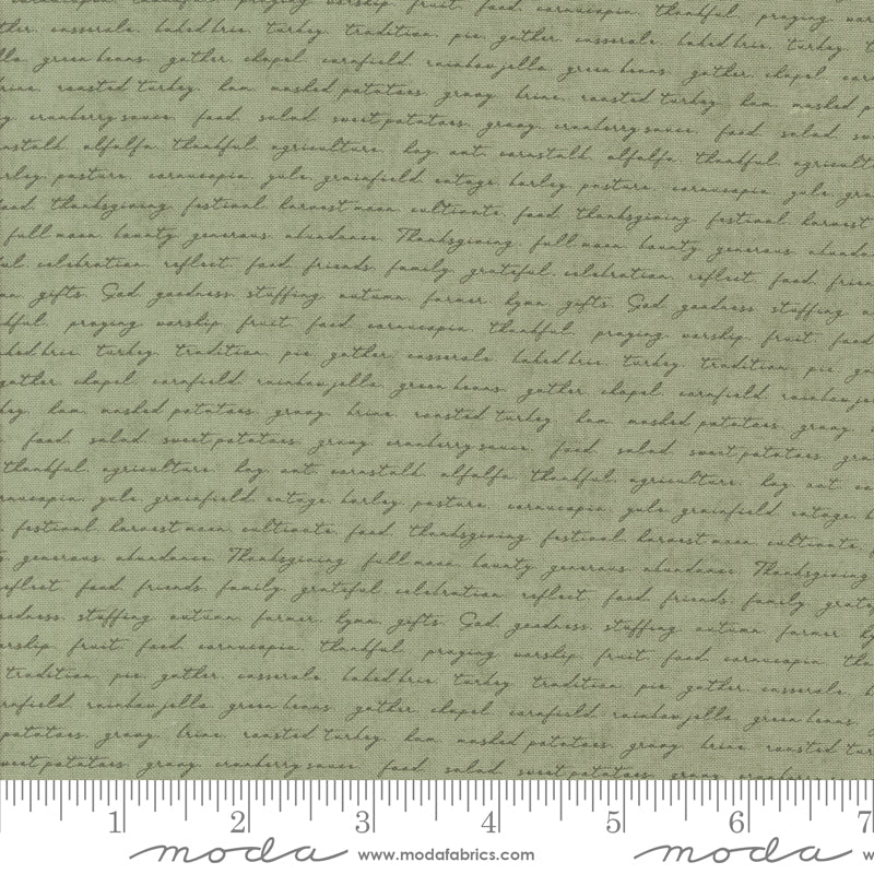 Acorn Hollow Sage Campfire Yardage by Basic Grey for Moda Fabrics