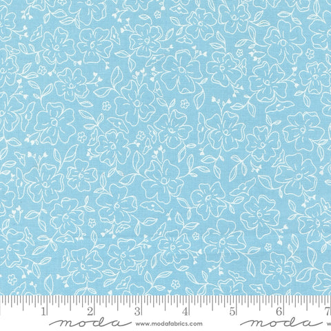 Dainty Meadow Sky Dainty Doodles Yardage by Heather Briggs for Moda Fabrics