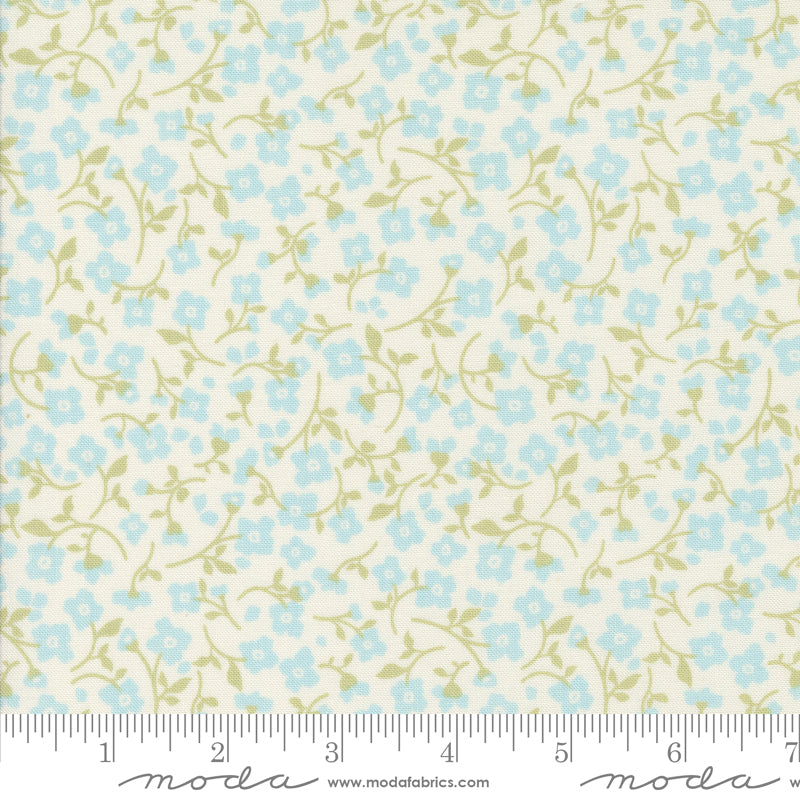 Dainty Meadow Porcelain Sky Meadow Yardage by Heather Briggs for Moda Fabrics