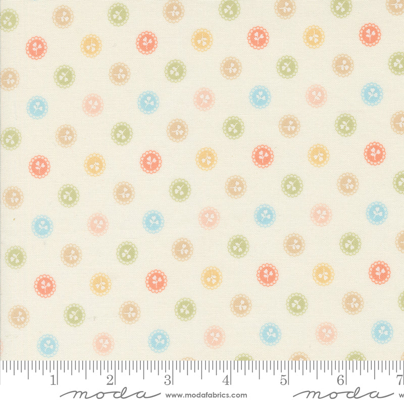 Dainty Meadow Porcelain Dainty Dots Yardage by Heather Briggs for Moda Fabrics