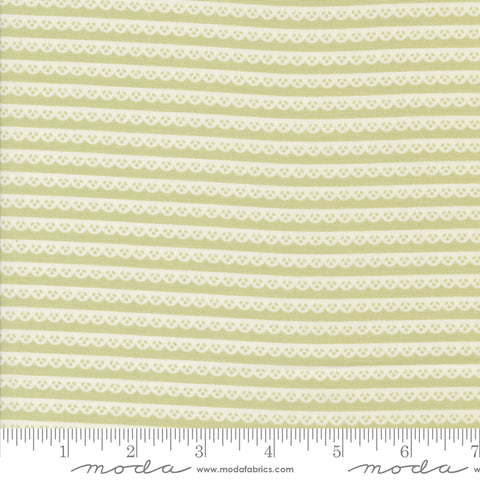 Dainty Meadow Pear Dainty Lace Stripe Yardage by Heather Briggs for Moda Fabrics
