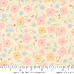Cottage Charm Soft Yellow Wallpaper Florals Yardage by Heather Briggs for Moda Fabrics