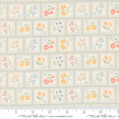 Cottage Charm Powder Blue Sweet Stamps Yardage by Heather Briggs for Moda Fabrics