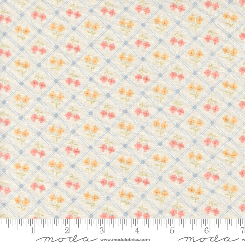 Cottage Charm Porcelain Window Pane Yardage by Heather Briggs for Moda Fabrics