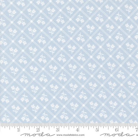 Cottage Charm Powder Blue Window Pane Yardage by Heather Briggs for Moda Fabrics