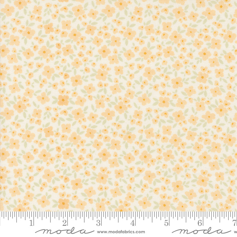 Cottage Charm Enjoyable Yellow Flower Basket Yardage by Heather Briggs for Moda Fabrics