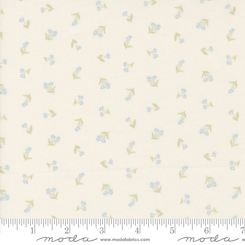 Cottage Charm Porcelain Tossed Ditsy Yardage by Heather Briggs for Moda Fabrics
