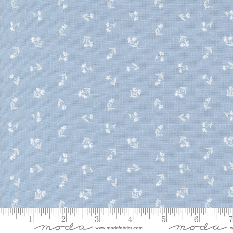 Cottage Charm Glacier Tossed Ditsy Yardage by Heather Briggs for Moda Fabrics
