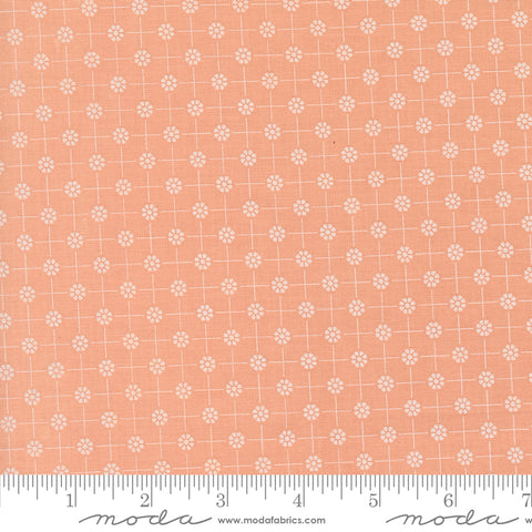 Cottage Charm Peach Pixie Dots Yardage by Heather Briggs for Moda Fabrics