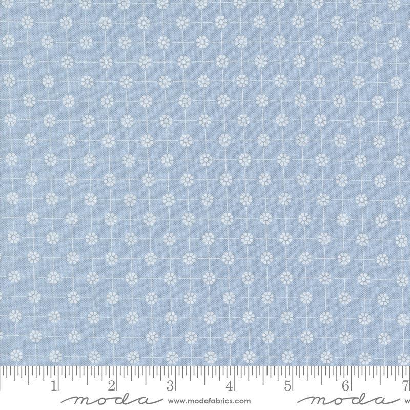 Cottage Charm Glacier Pixie Dots Yardage by Heather Briggs for Moda Fabrics
