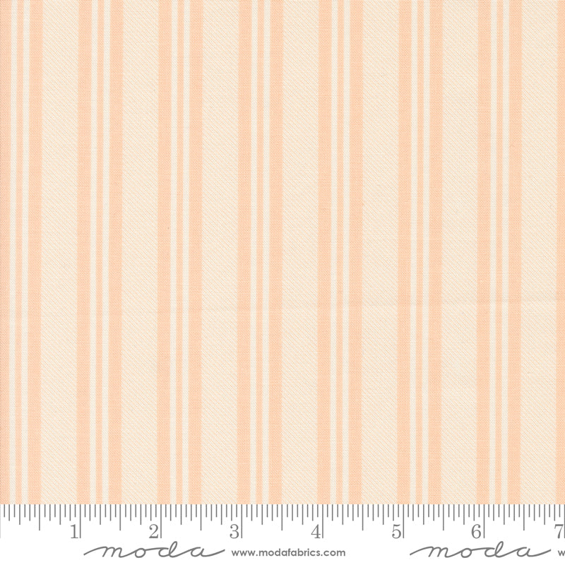 Cottage Charm Whipped Peach Paneling Stripes Yardage by Heather Briggs for Moda Fabrics
