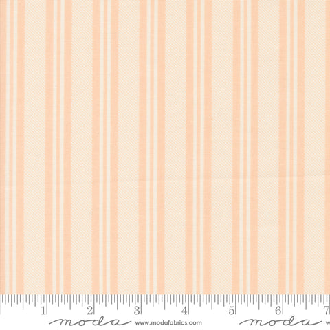Cottage Charm Whipped Peach Paneling Stripes Yardage by Heather Briggs for Moda Fabrics