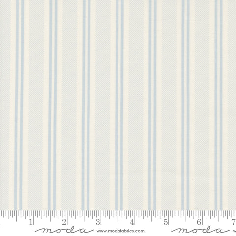 Cottage Charm Powder Blue Paneling Stripes Yardage by Heather Briggs for Moda Fabrics