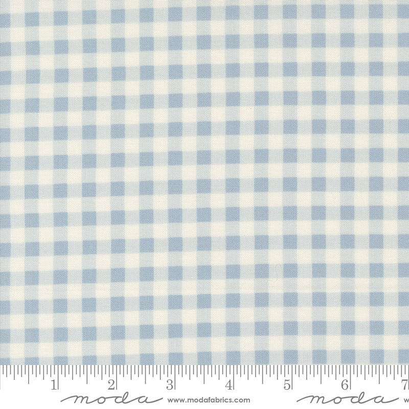 Cottage Charm Powder Blue Gingham Yardage by Heather Briggs for Moda Fabrics