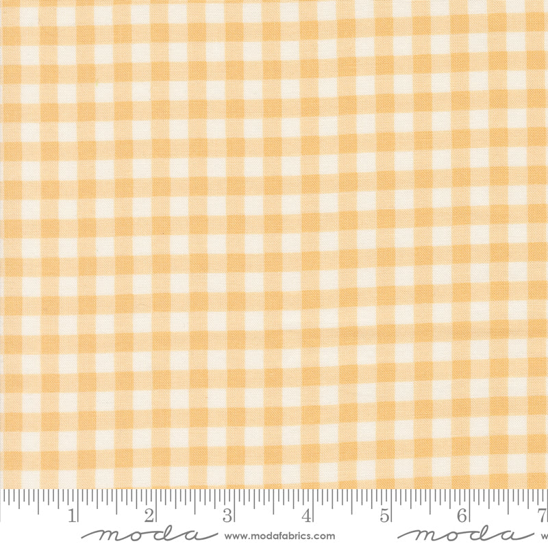 Cottage Charm Enjoyable Yellow Gingham Yardage by Heather Briggs for Moda Fabrics