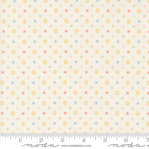 Cottage Charm Porcelain Dots Houses Yardage by Heather Briggs for Moda Fabrics