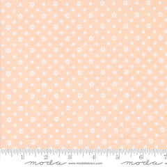 Cottage Charm Whipped Peach Dots Houses Yardage by Heather Briggs for Moda Fabrics