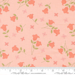 Sunbonnet Pink Embroidered Blooms Yardage by Heather Briggs for Moda Fabrics