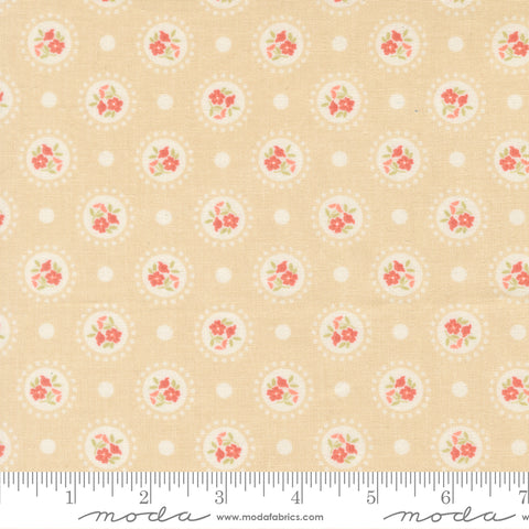 Sunbonnet Almond Flower Dots Yardage by Heather Briggs for Moda Fabrics