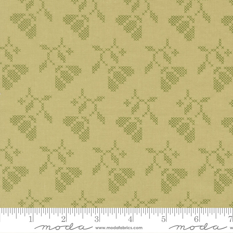 Sunbonnet Pear Blooming Stitches Yardage by Heather Briggs for Moda Fabrics