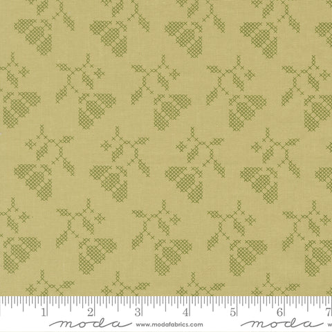 Sunbonnet Pear Blooming Stitches Yardage by Heather Briggs for Moda Fabrics