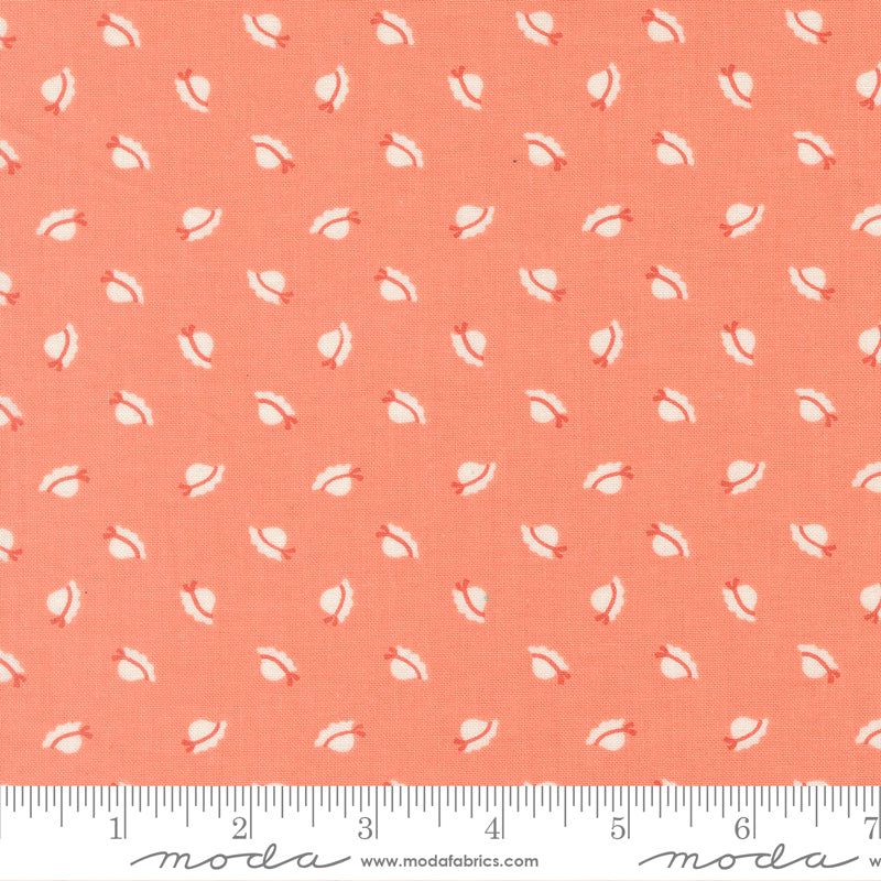 Sunbonnet Coral Bonnets Yardage by Heather Briggs for Moda Fabrics