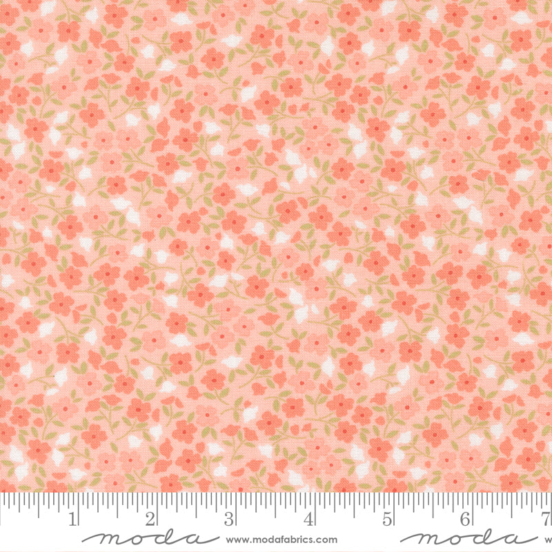 Sunbonnet Pink Wild Blooms Yardage by Heather Briggs for Moda Fabrics