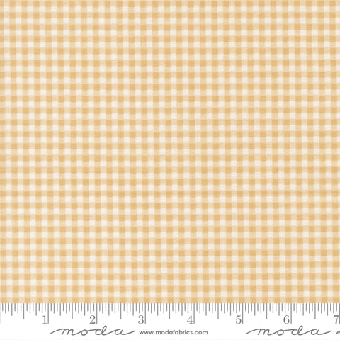 Sunbonnet Almond Mini Gingham Yardage by Heather Briggs for Moda Fabrics