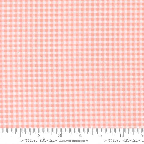 Sunbonnet Pale Pink Mini Gingham Yardage by Heather Briggs for Moda Fabrics
