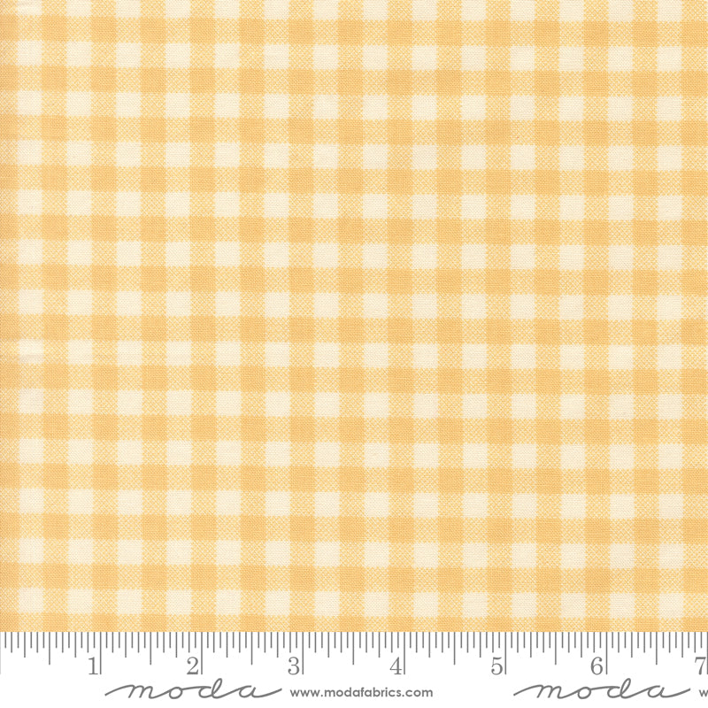 Handmade Sweetness Butterscotch Checks Yardage by Heather Briggs for Moda Fabrics
