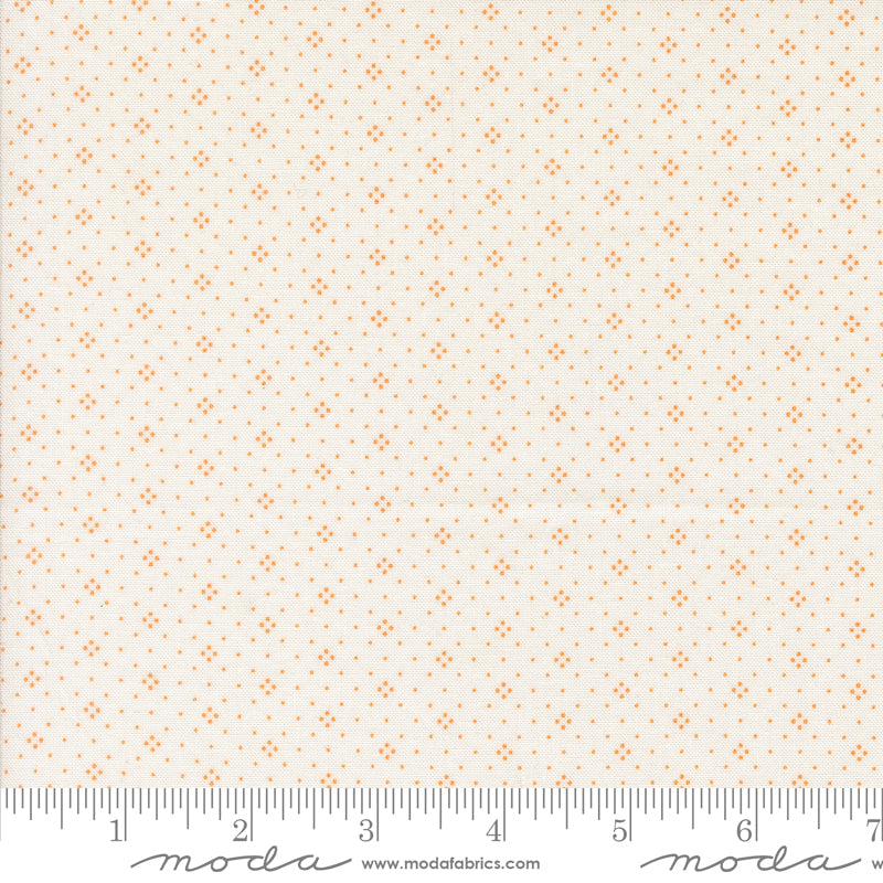 Agatha Road Ivory Orange Eyelet Yardage by Fig Tree & Co. for Moda Fabrics