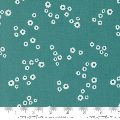 Field of Flowers Turquoise Chamomile Yardage by Katharine Watson for Moda Fabrics
