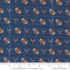Play Ball Navy Gridiron Yardage by Moda Fabrics