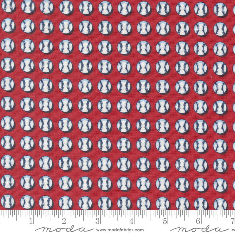 Play Ball Cardinal Fastball Yardage by Moda Fabrics