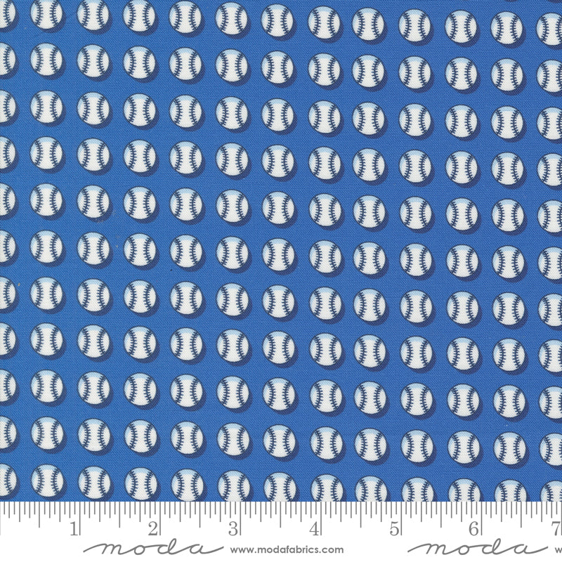 Play Ball Bluejay Fastball Yardage by Moda Fabrics
