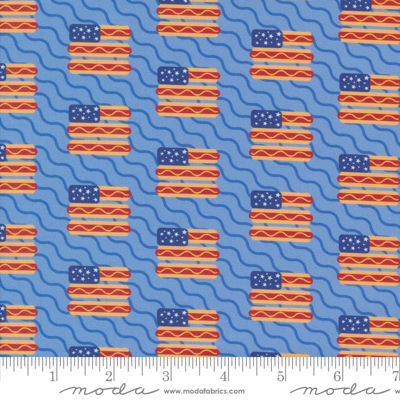 Play Ball Sky Top Dog Yardage by Moda Fabrics