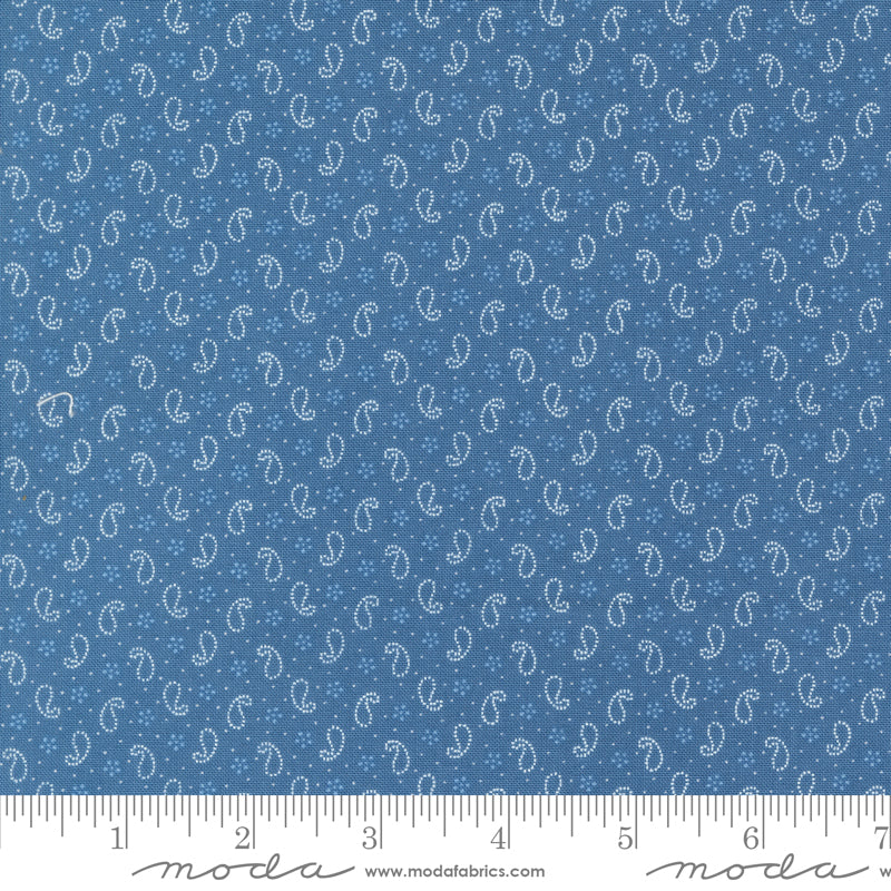 Denim & Daisies Denim Petite Paisleys Yardage by Fig Tree & Co. for Moda Fabrics