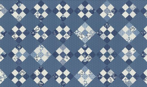 Denim & Daisies Midnight Jeans Sweet Sixteen Patchwork 60" Wide Yardage by Fig Tree & Co. for Moda Fabrics