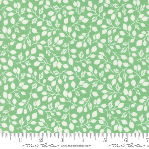 Portofino Azure Olive Branch Yardage by Fig Tree & Co. for Moda Fabrics