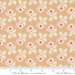 Buon Natale Sugar Cookie Woodcut Christmas Flower Yardage by Fig Tree & Co. for Moda Fabrics