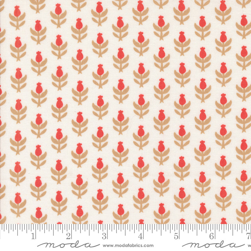 Buon Natale Snowflake Christmas Thistle Yardage by Fig Tree & Co. for Moda Fabrics