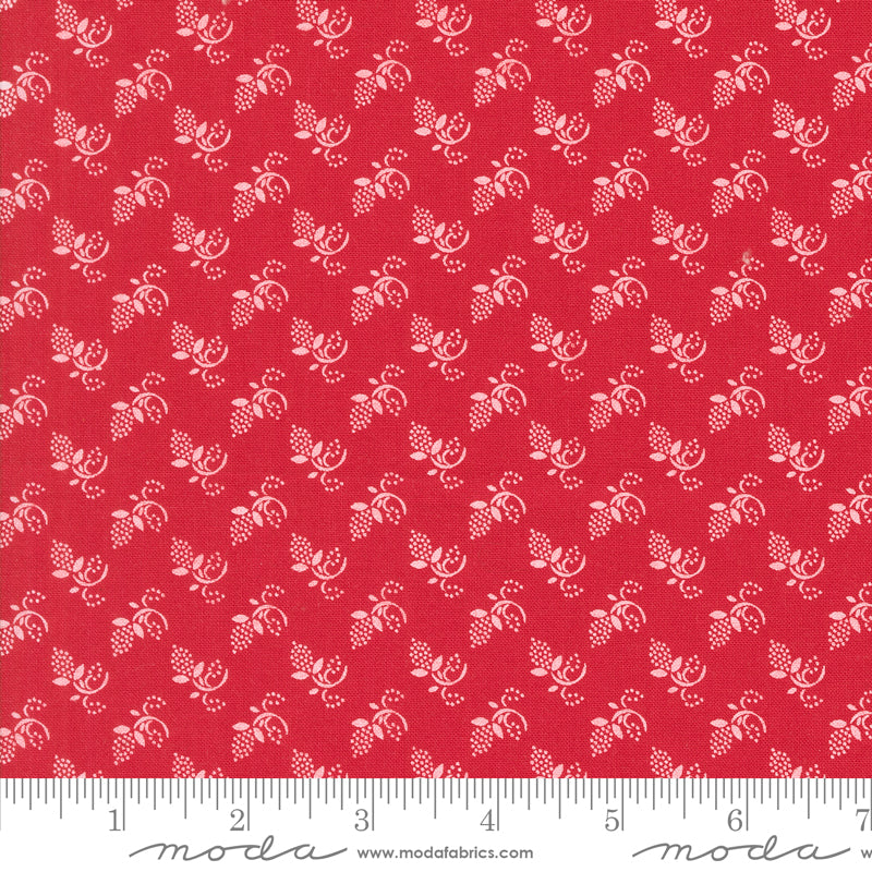Buon Natale Pomegranate Winter Buds Yardage by Fig Tree & Co. for Moda Fabrics