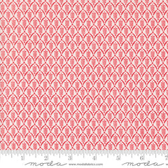 Buon Natale Snowflake Pomegranate Evergreen Yardage by Fig Tree & Co. for Moda Fabrics